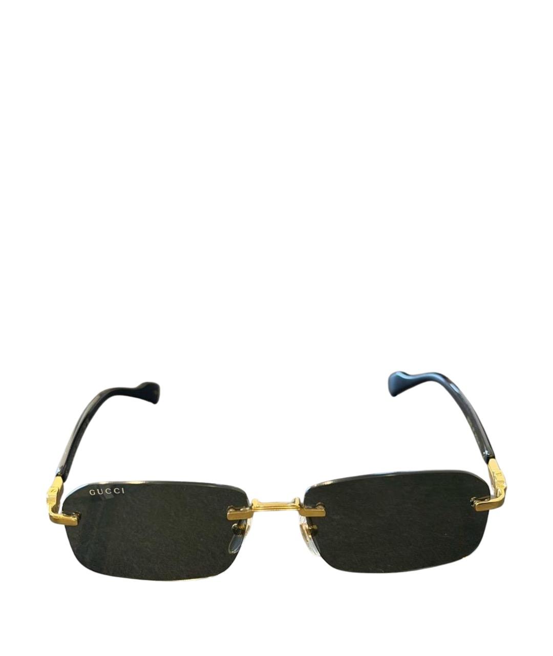 GUCCI Черные пластиковые солнцезащитные очки, фото 1