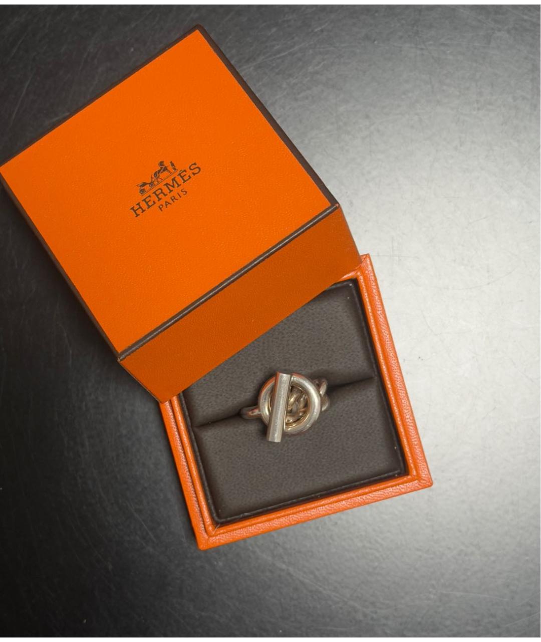 HERMES Серебряное серебряное кольцо, фото 2