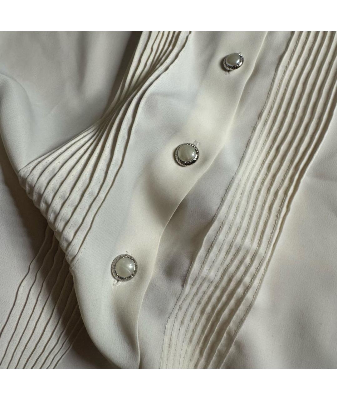 CHANEL Белая полиэстеровая блузы, фото 4