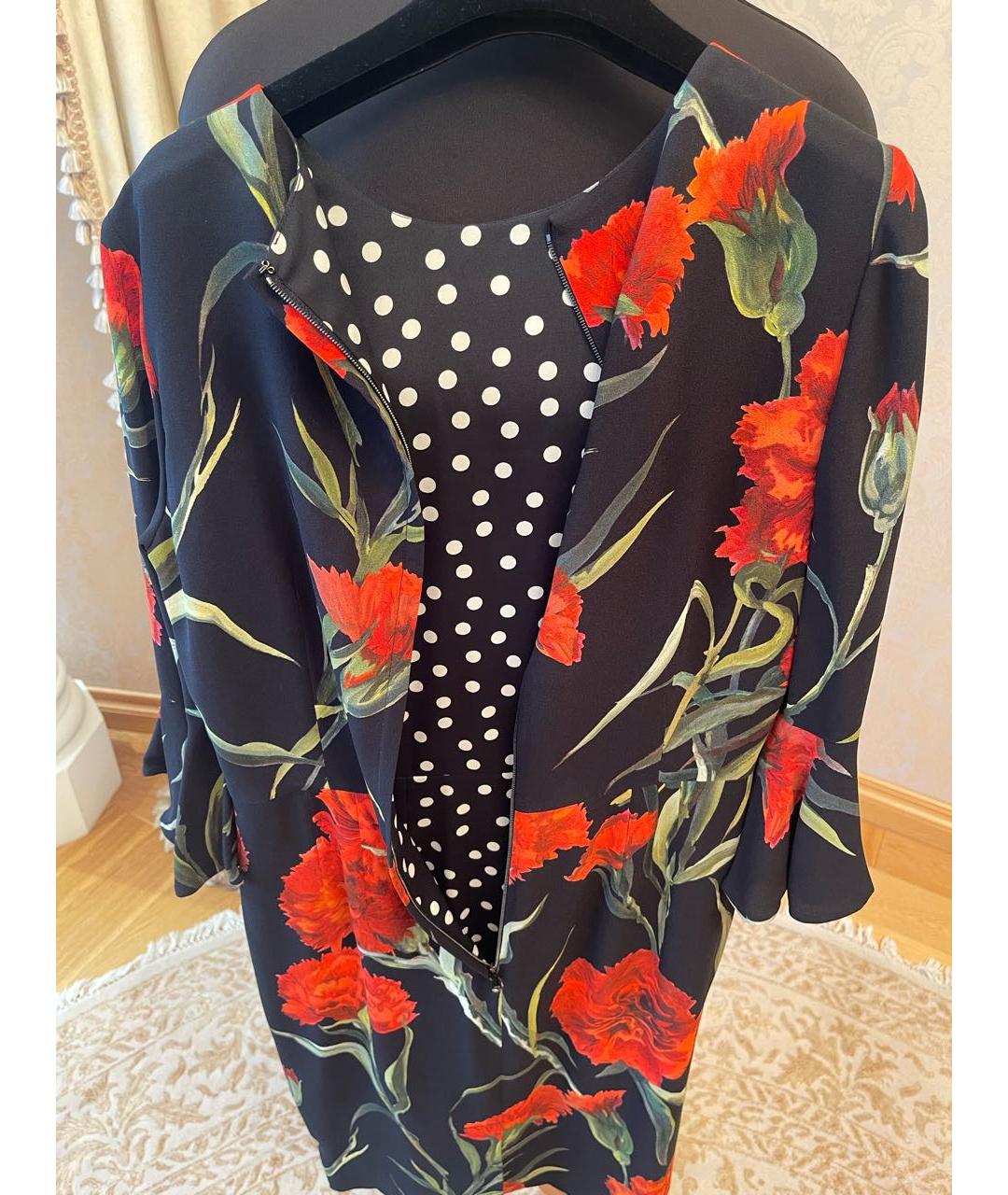 DOLCE&GABBANA Мульти вискозное повседневное платье, фото 4