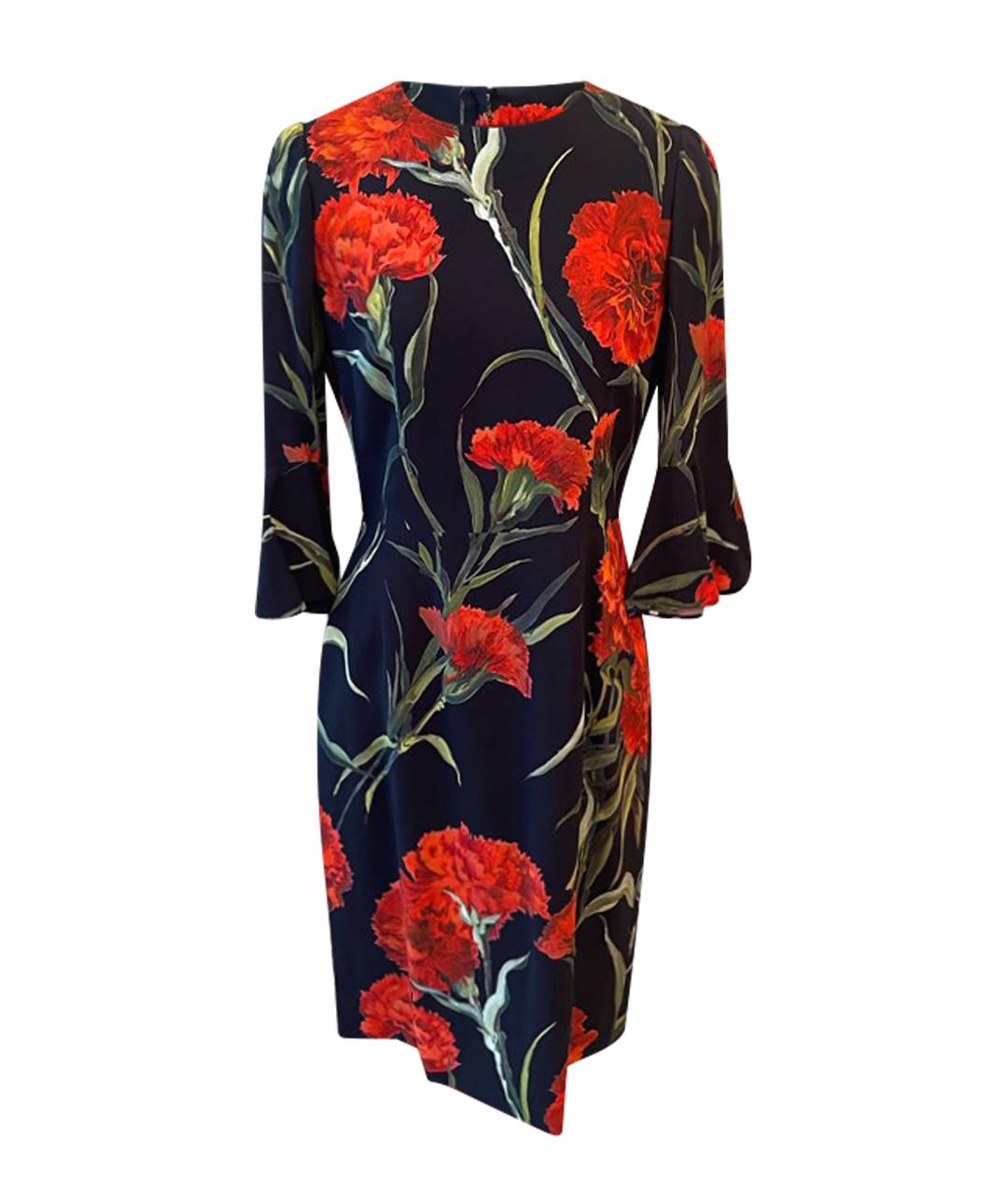 DOLCE&GABBANA Мульти вискозное повседневное платье, фото 1