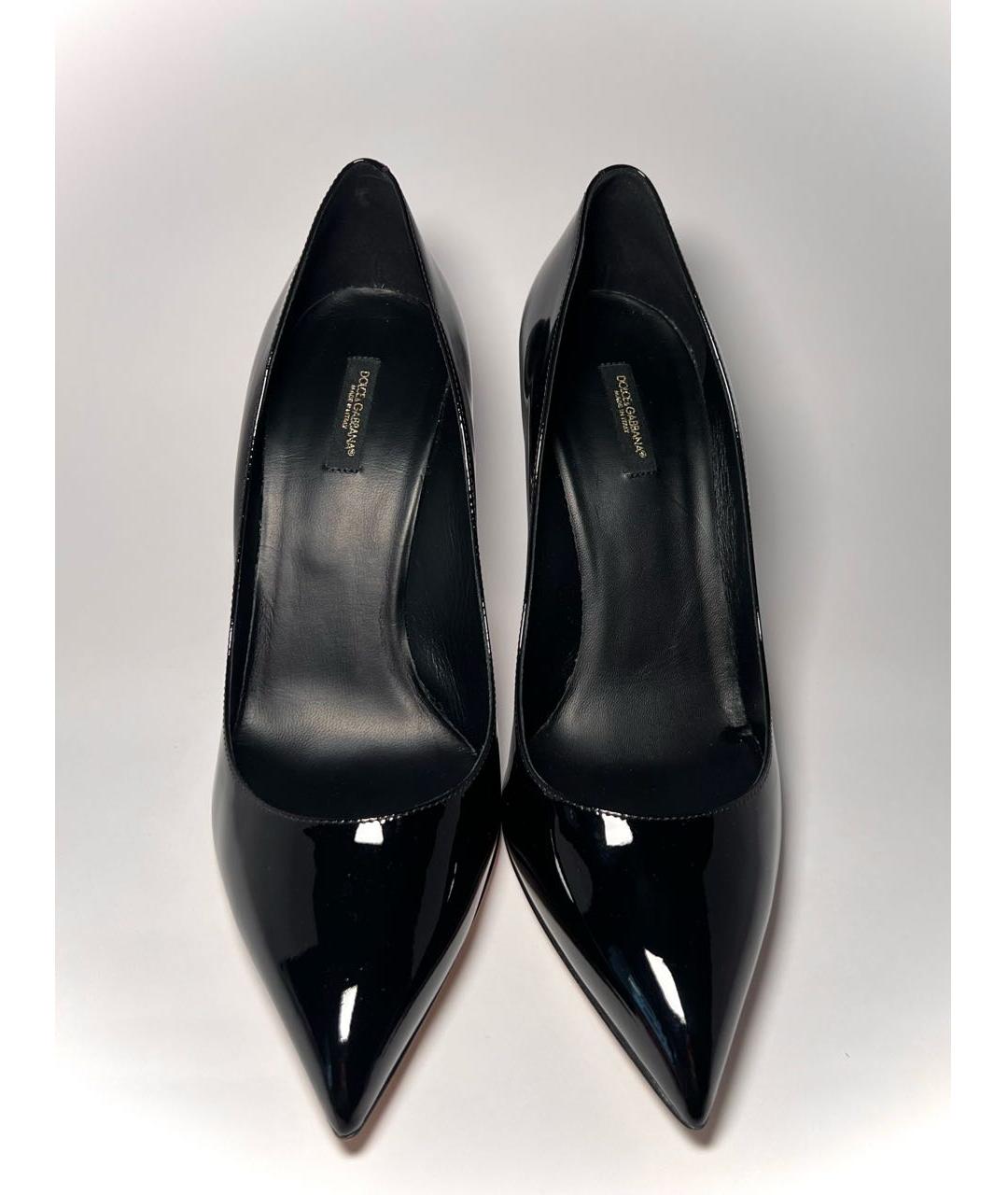 DOLCE&GABBANA Черные туфли из лакированной кожи, фото 2