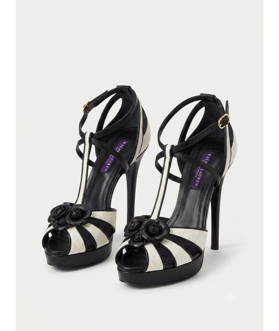 RALPH LAUREN PURPLE LABEL Мульти кожаные босоножки, фото 2