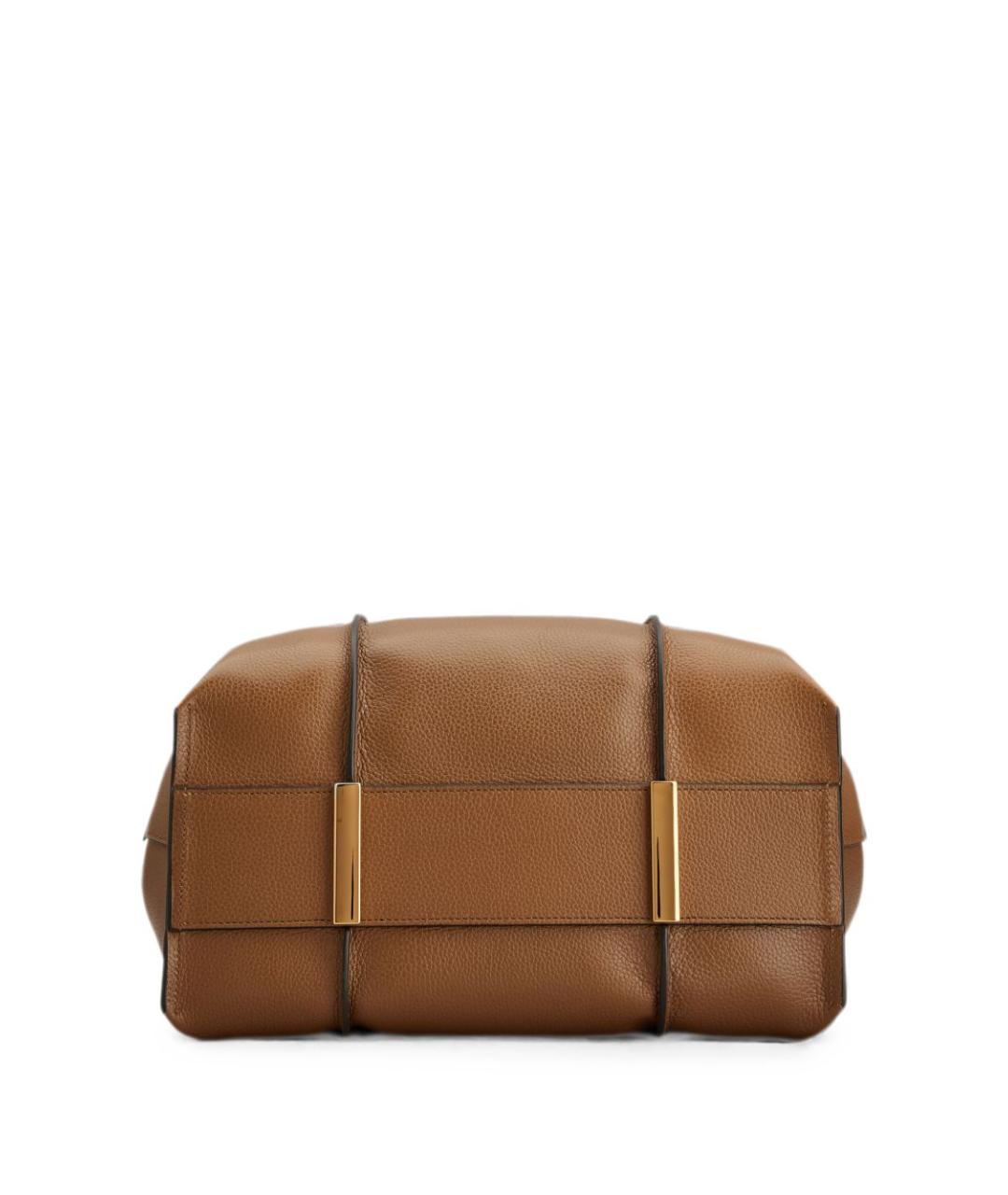 TOD'S Бежевая кожаная сумка тоут, фото 4