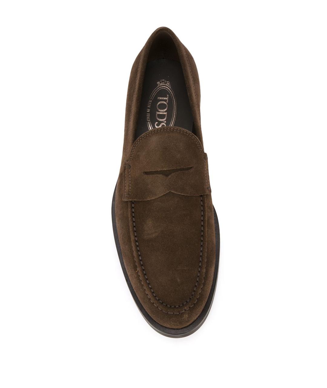 TOD'S Коричневые замшевые туфли, фото 2