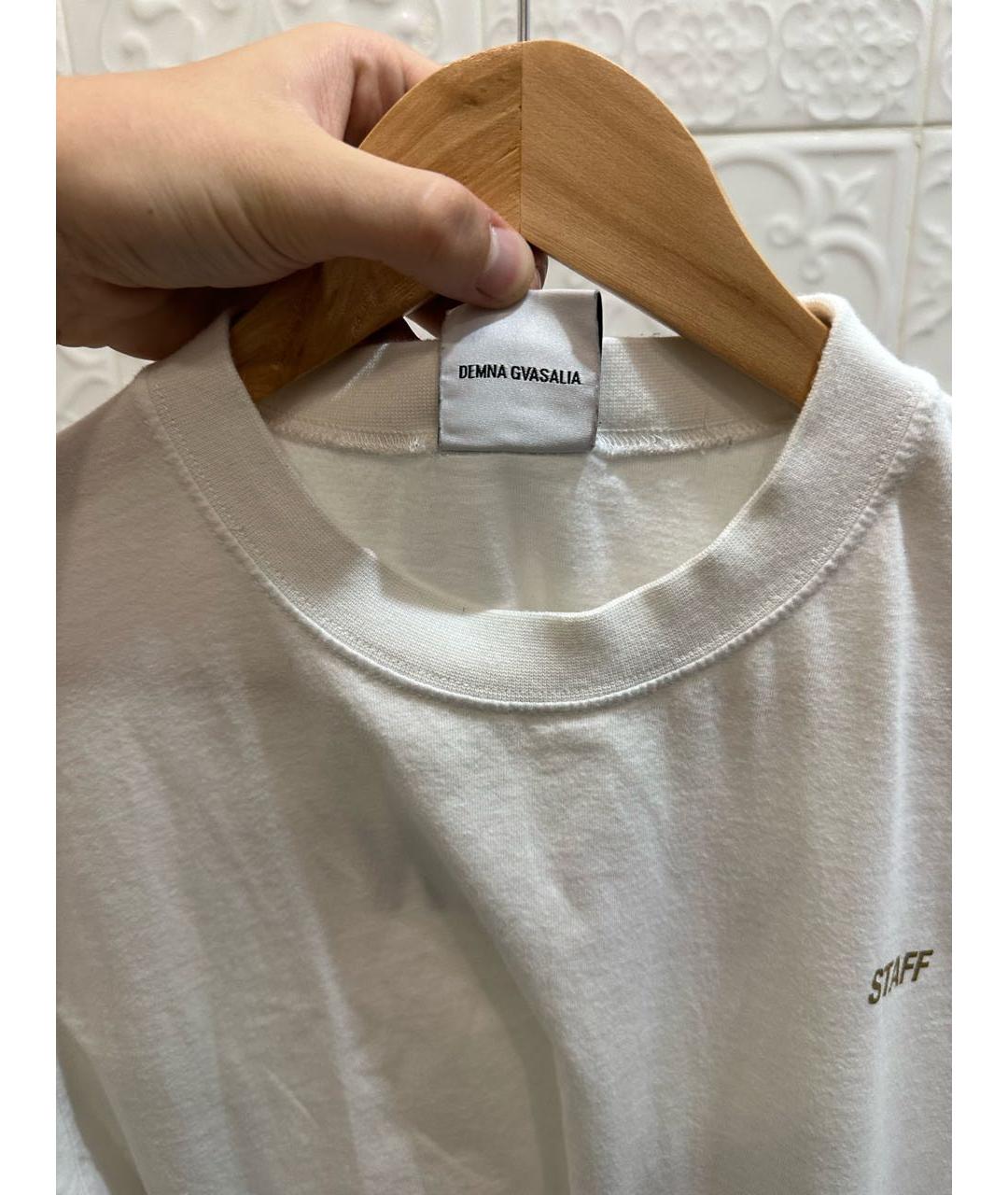 VETEMENTS Белая хлопковая футболка, фото 4