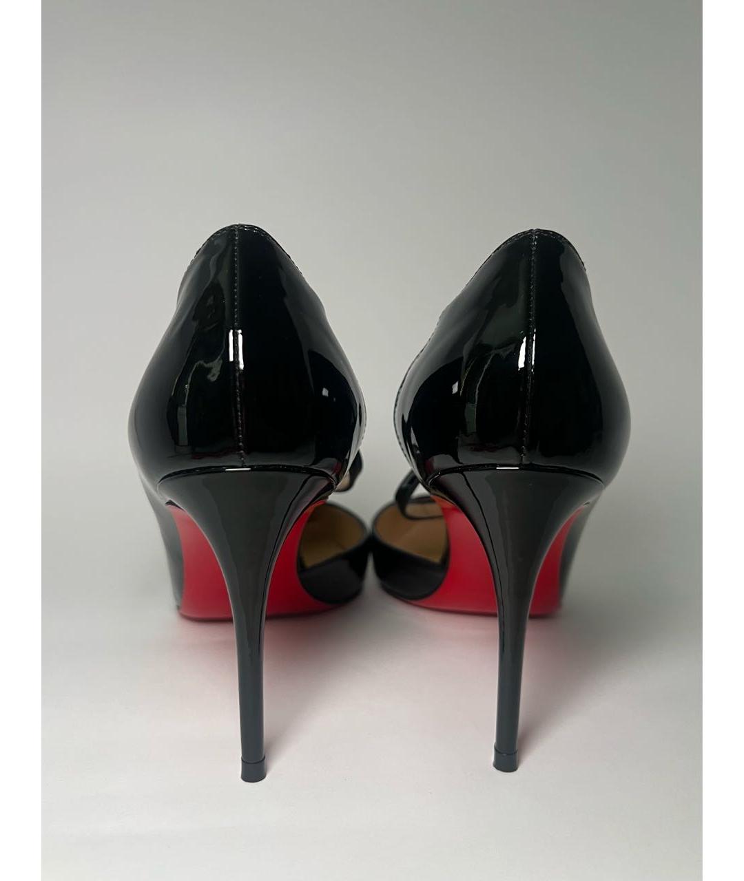 CHRISTIAN LOUBOUTIN Черные туфли из лакированной кожи, фото 2