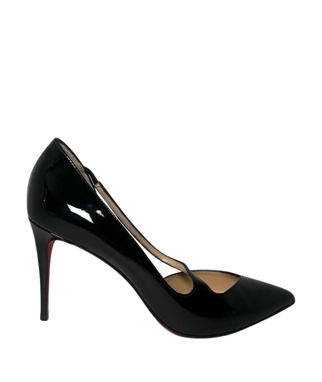 CHRISTIAN LOUBOUTIN Черные туфли из лакированной кожи, фото 1