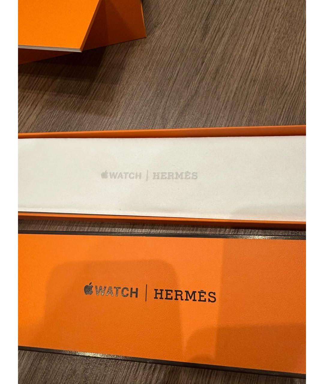 HERMES Белые титановые часы, фото 7
