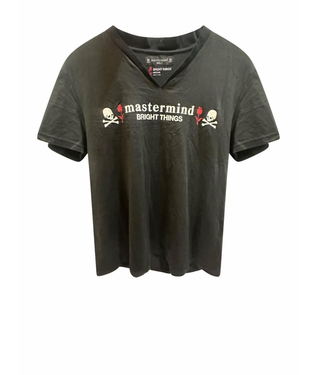 MASTERMIND JAPAN Черная хлопковая футболка, фото 1