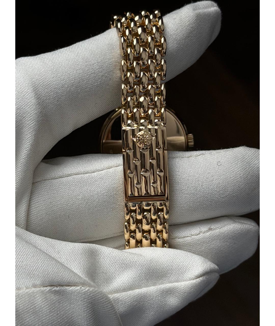 PATEK PHILIPPE Белые часы из желтого золота, фото 9