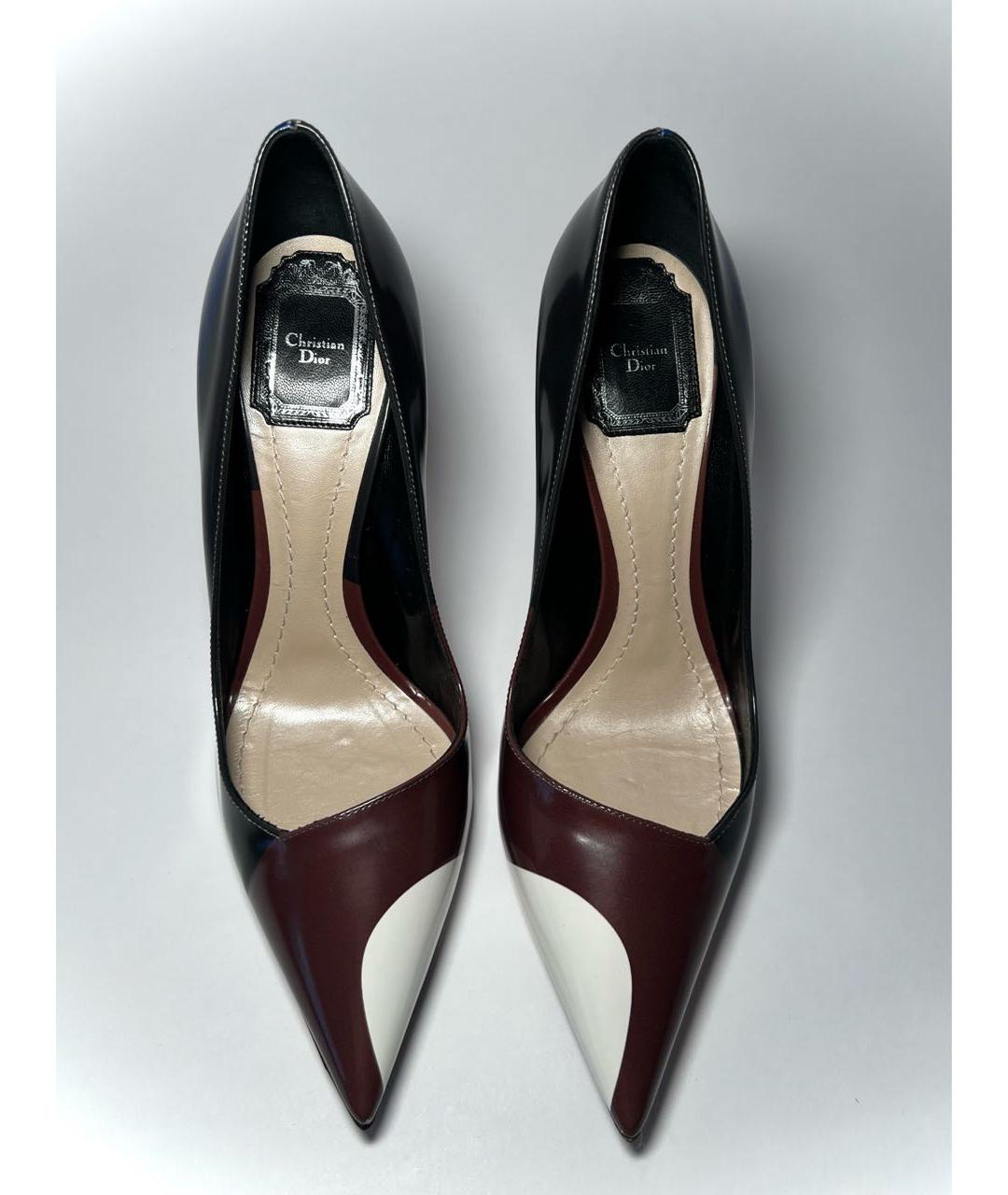 CHRISTIAN DIOR Мульти кожаные туфли, фото 2