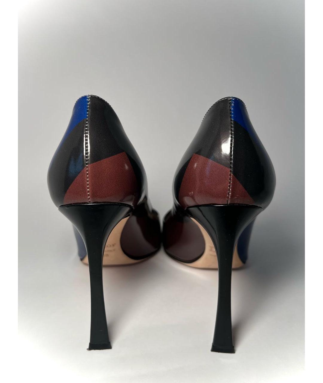 CHRISTIAN DIOR Мульти кожаные туфли, фото 3