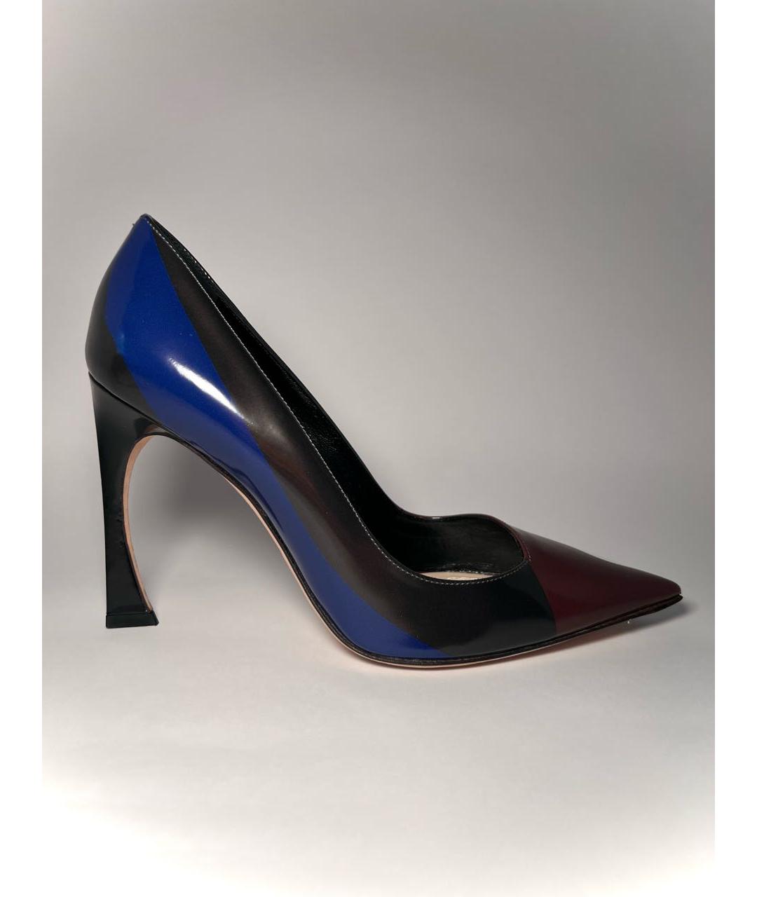 CHRISTIAN DIOR Мульти кожаные туфли, фото 7