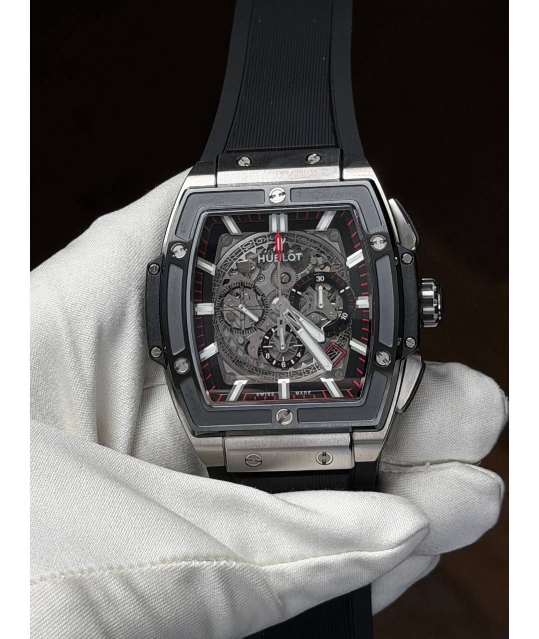 HUBLOT Черные керамические часы, фото 2