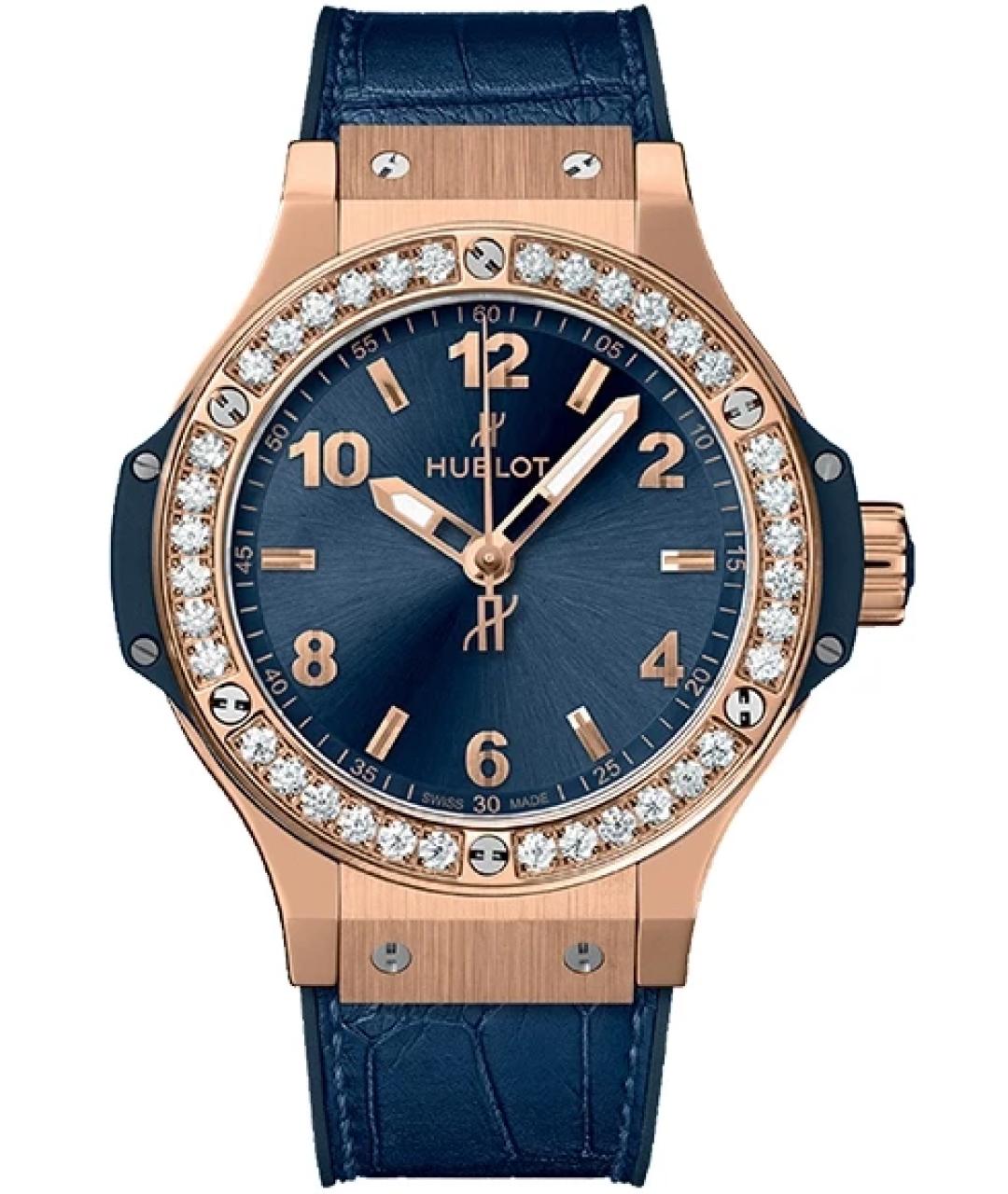 HUBLOT Темно-синие часы из розового золота, фото 1