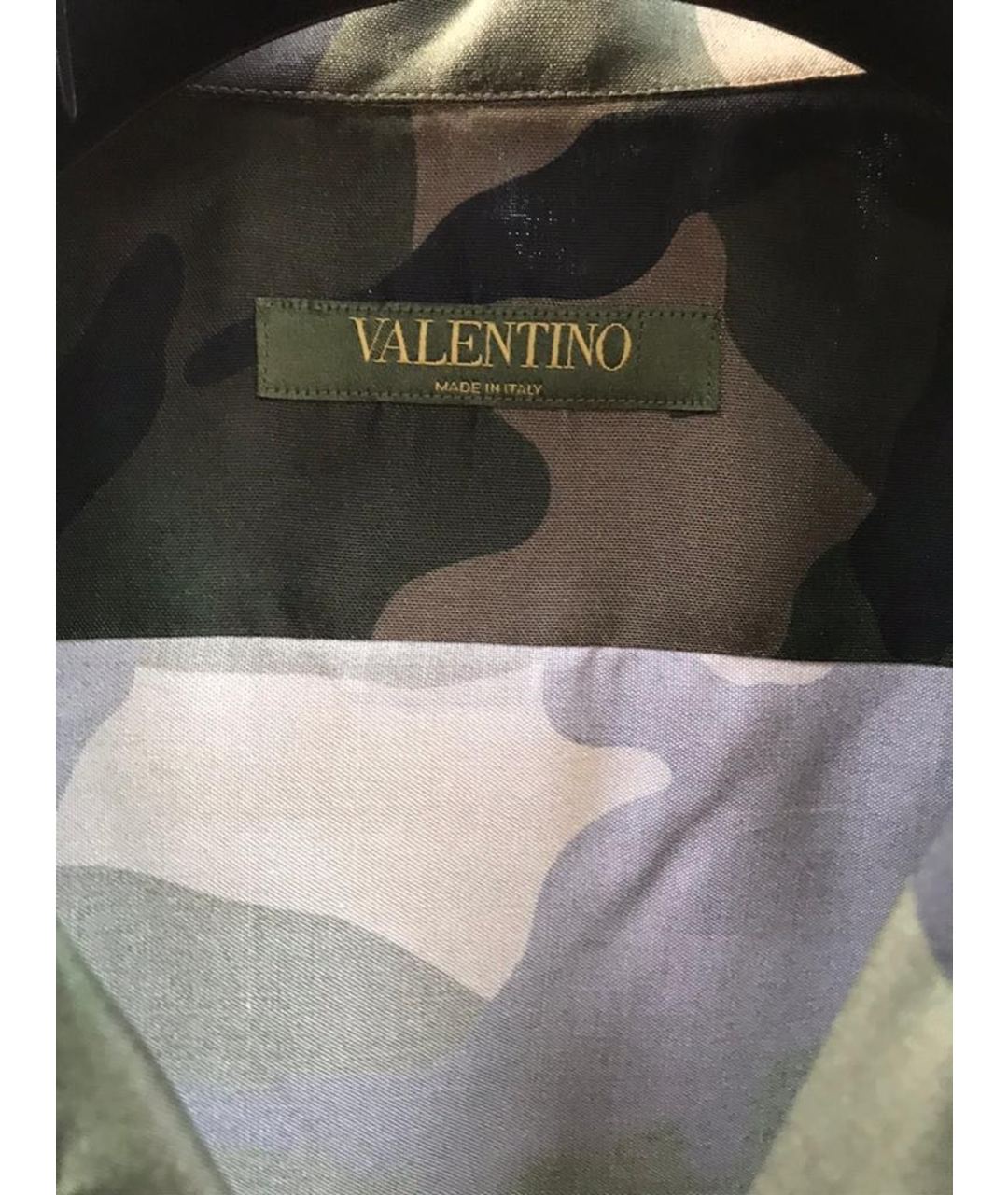 VALENTINO Хаки хлопковая кэжуал рубашка, фото 3