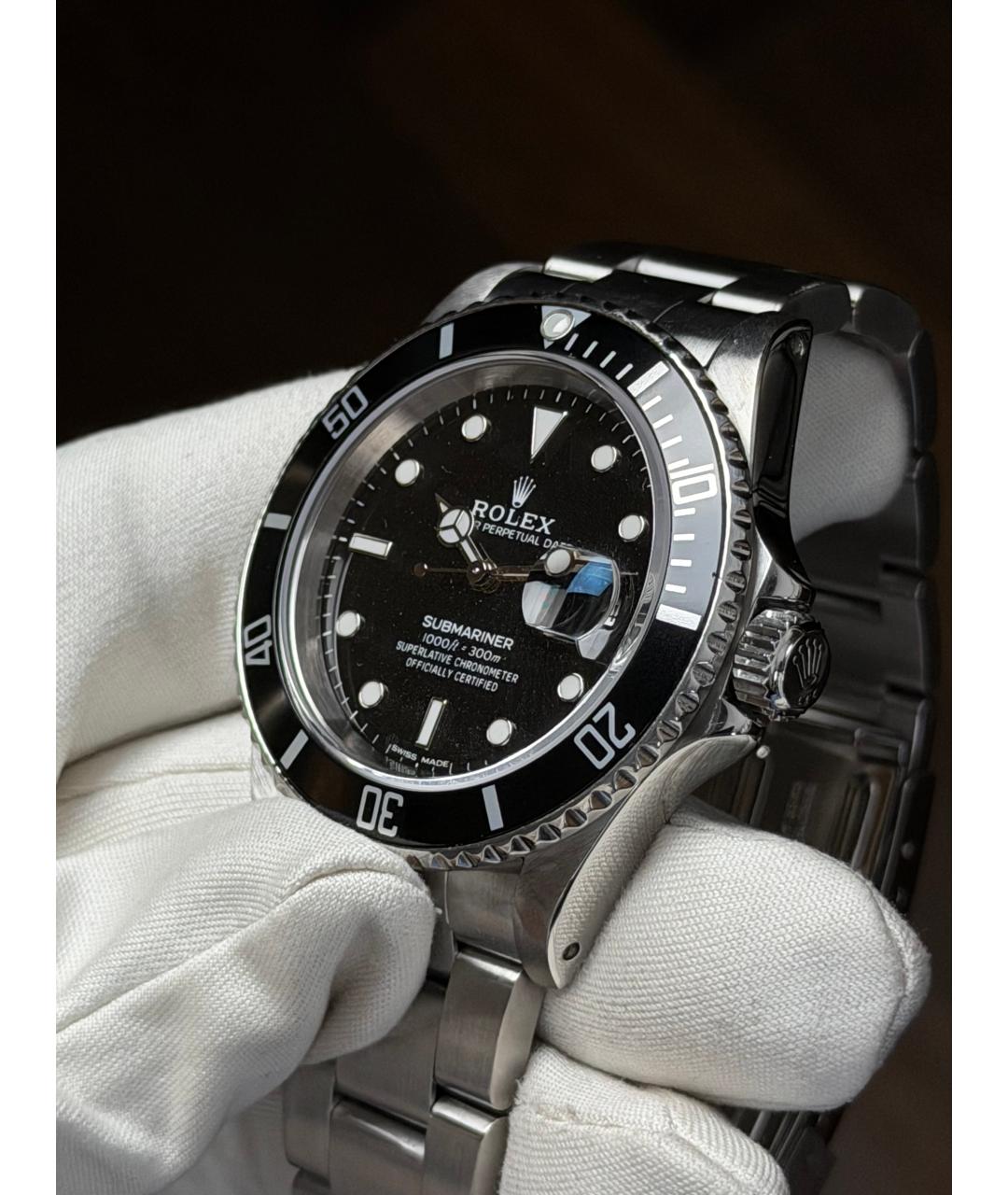 ROLEX Черные часы, фото 3