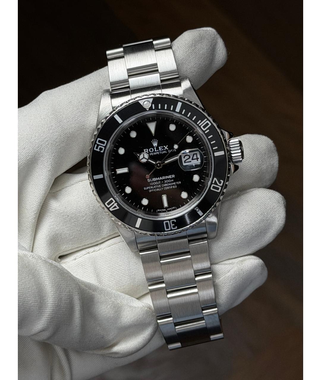 ROLEX Черные часы, фото 2