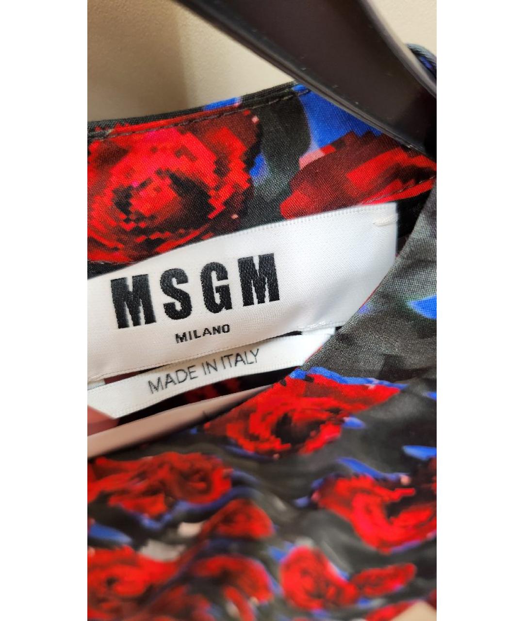 MSGM Мульти хлопковая футболка, фото 4
