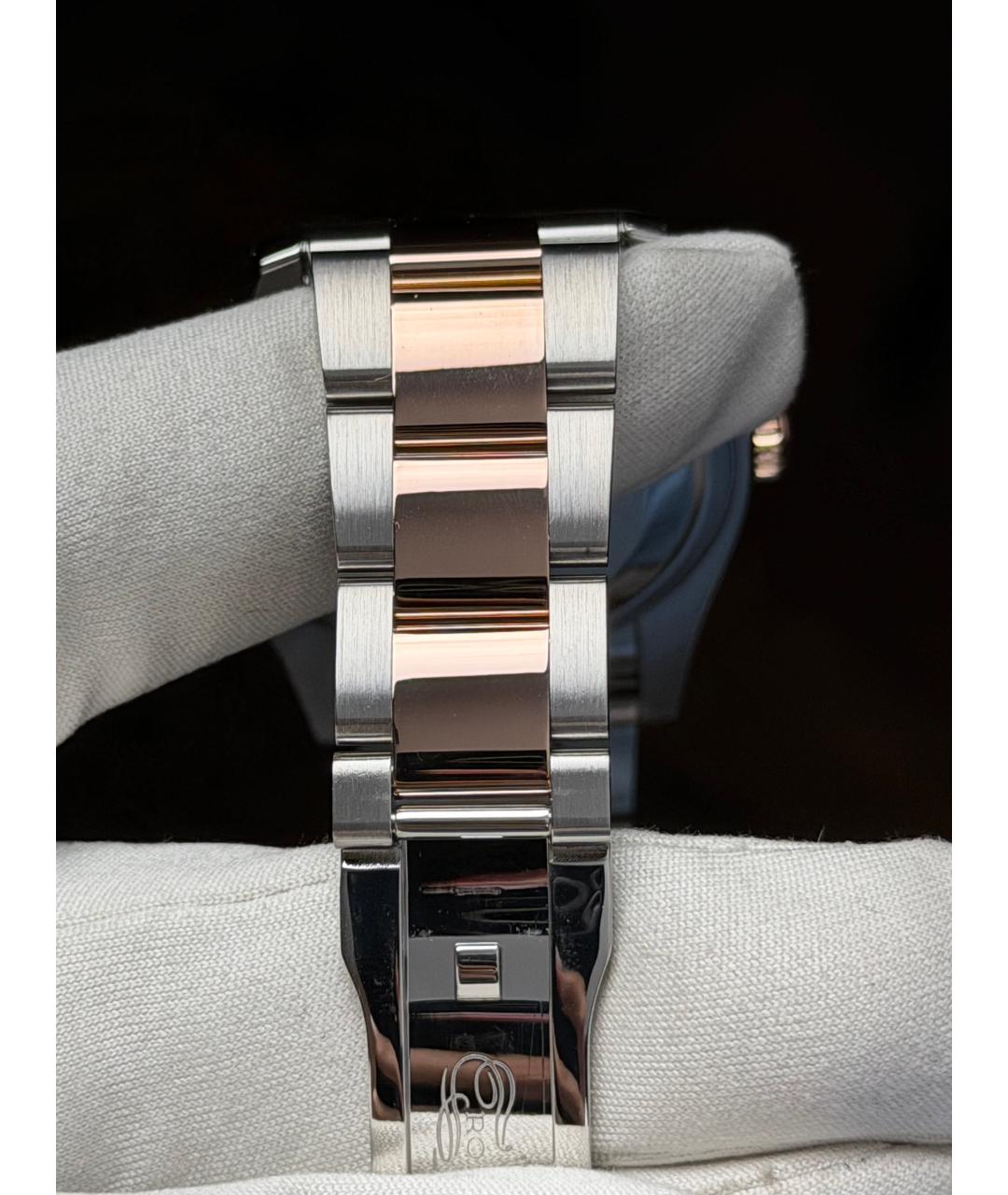 ROLEX Коричневые часы из розового золота, фото 8
