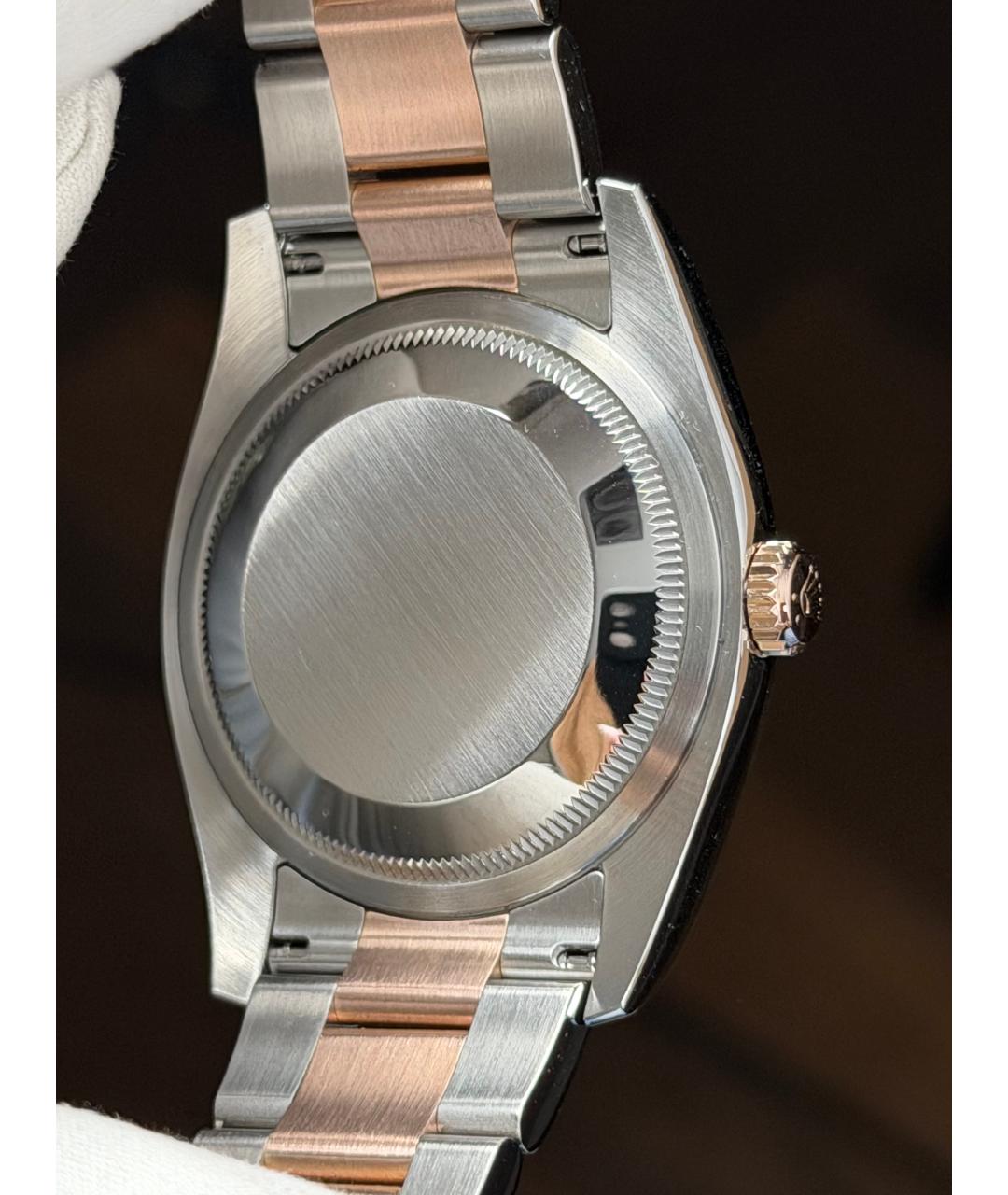 ROLEX Коричневые часы из розового золота, фото 9