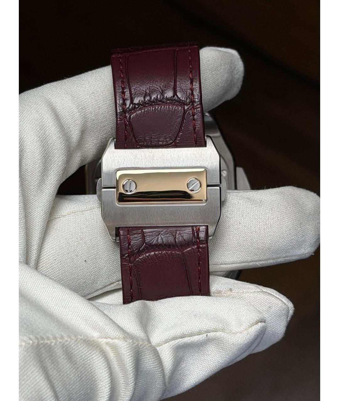 CARTIER Белые часы из желтого золота, фото 9