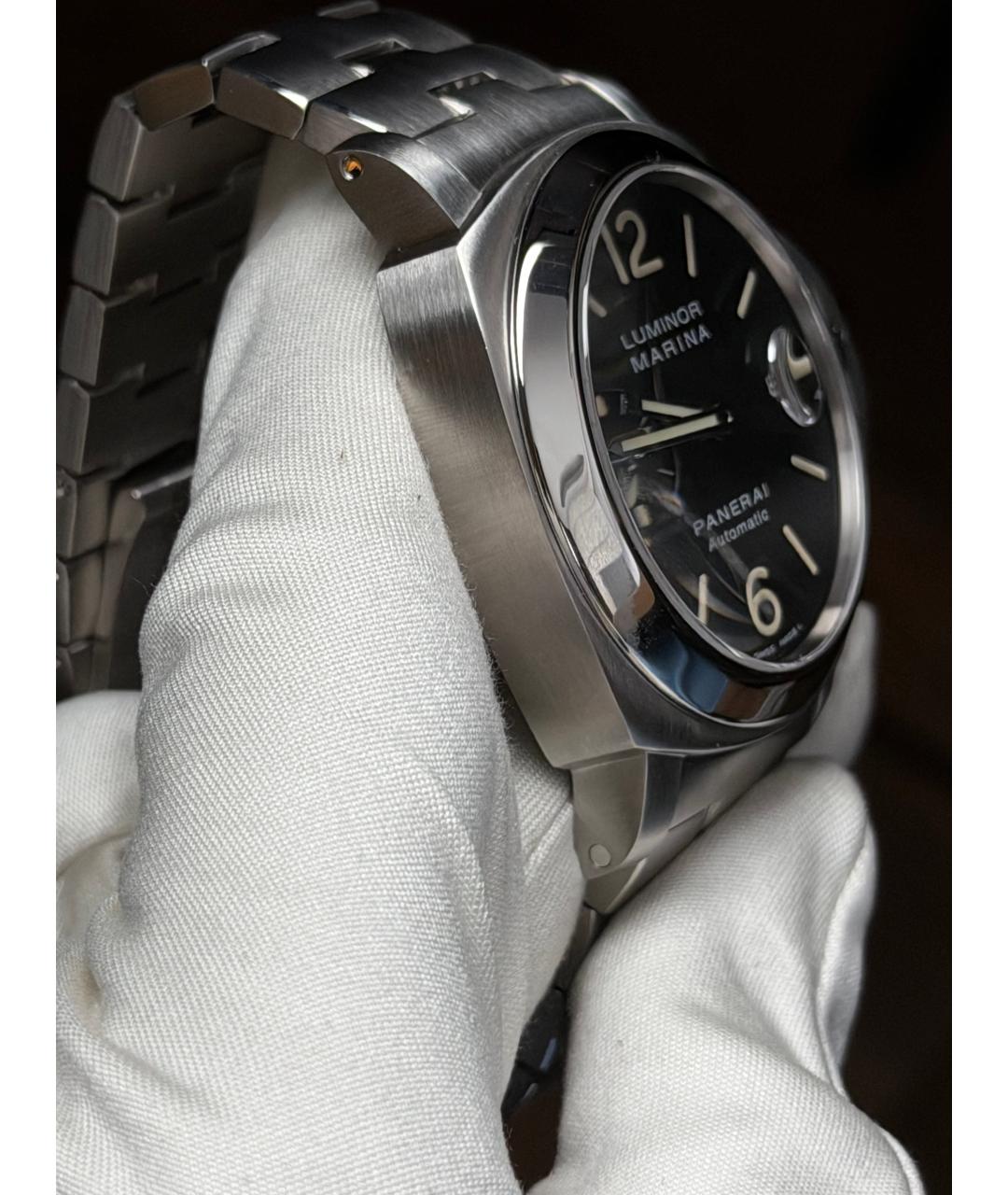 PANERAI Черные стальные часы, фото 5