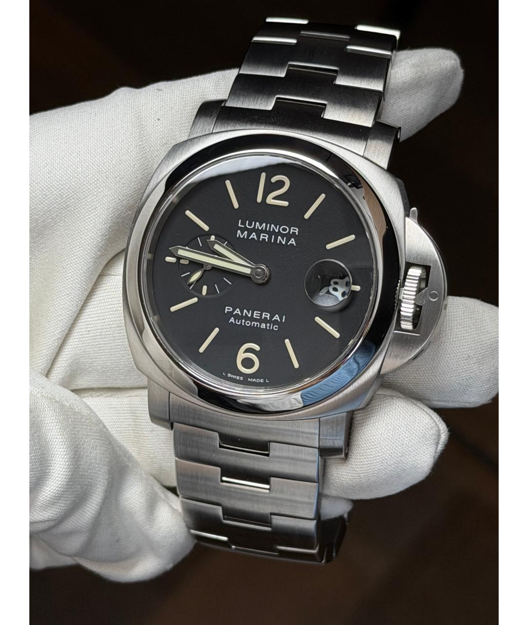 PANERAI Черные стальные часы, фото 2