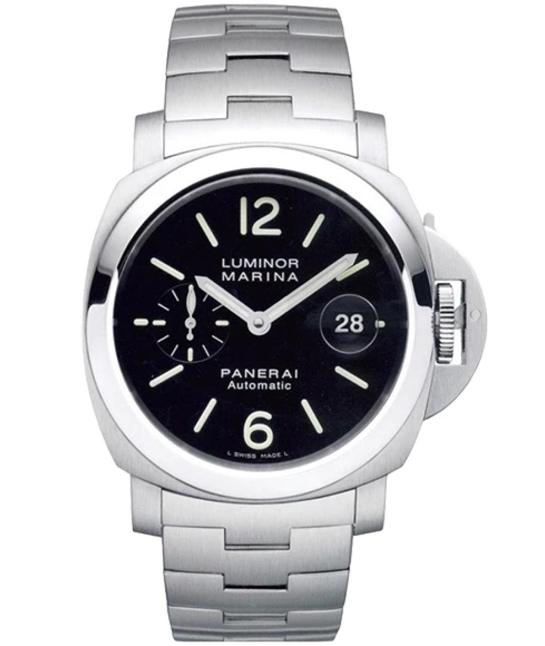PANERAI Черные стальные часы, фото 1