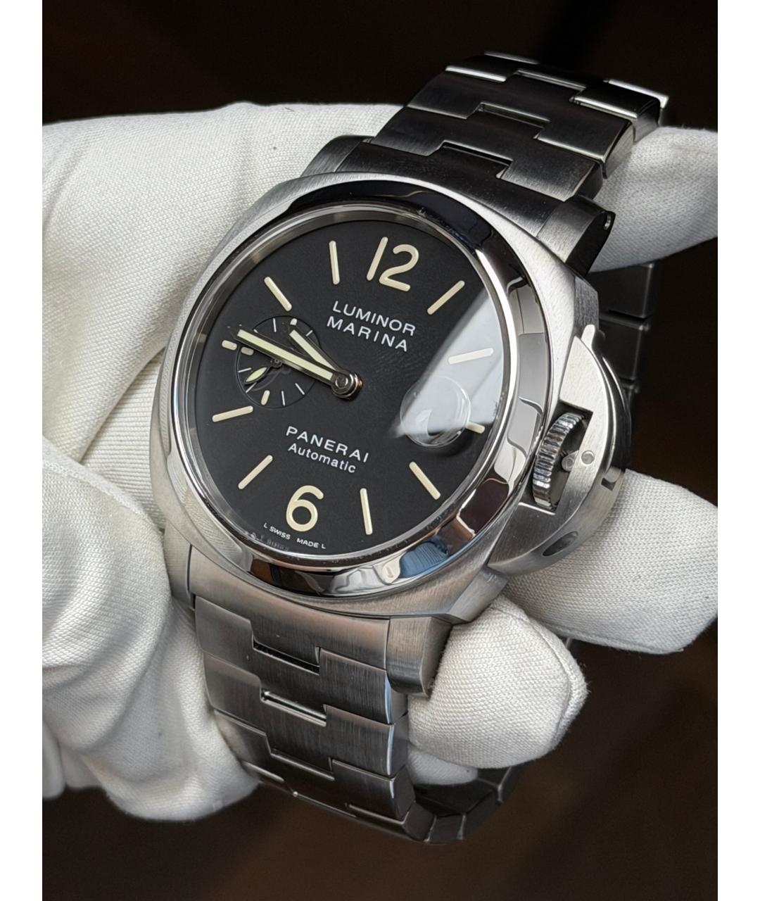 PANERAI Черные стальные часы, фото 3