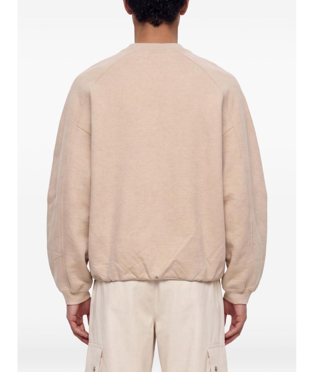 JACQUEMUS Бежевый хлопковый джемпер / свитер, фото 2