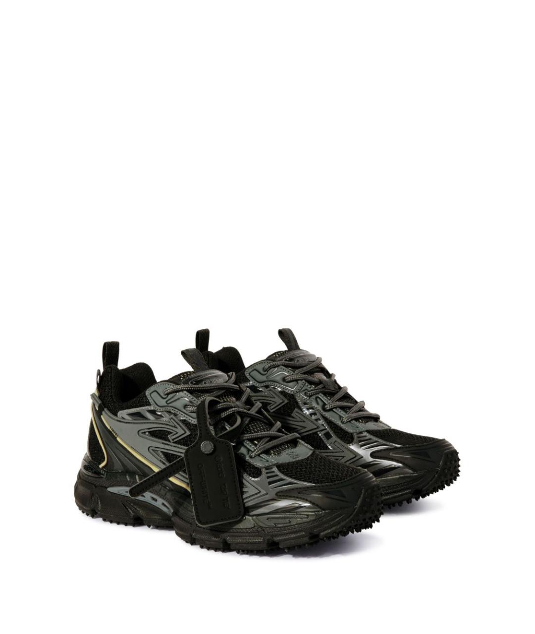 OFF-WHITE Черные синтетические низкие кроссовки / кеды, фото 6