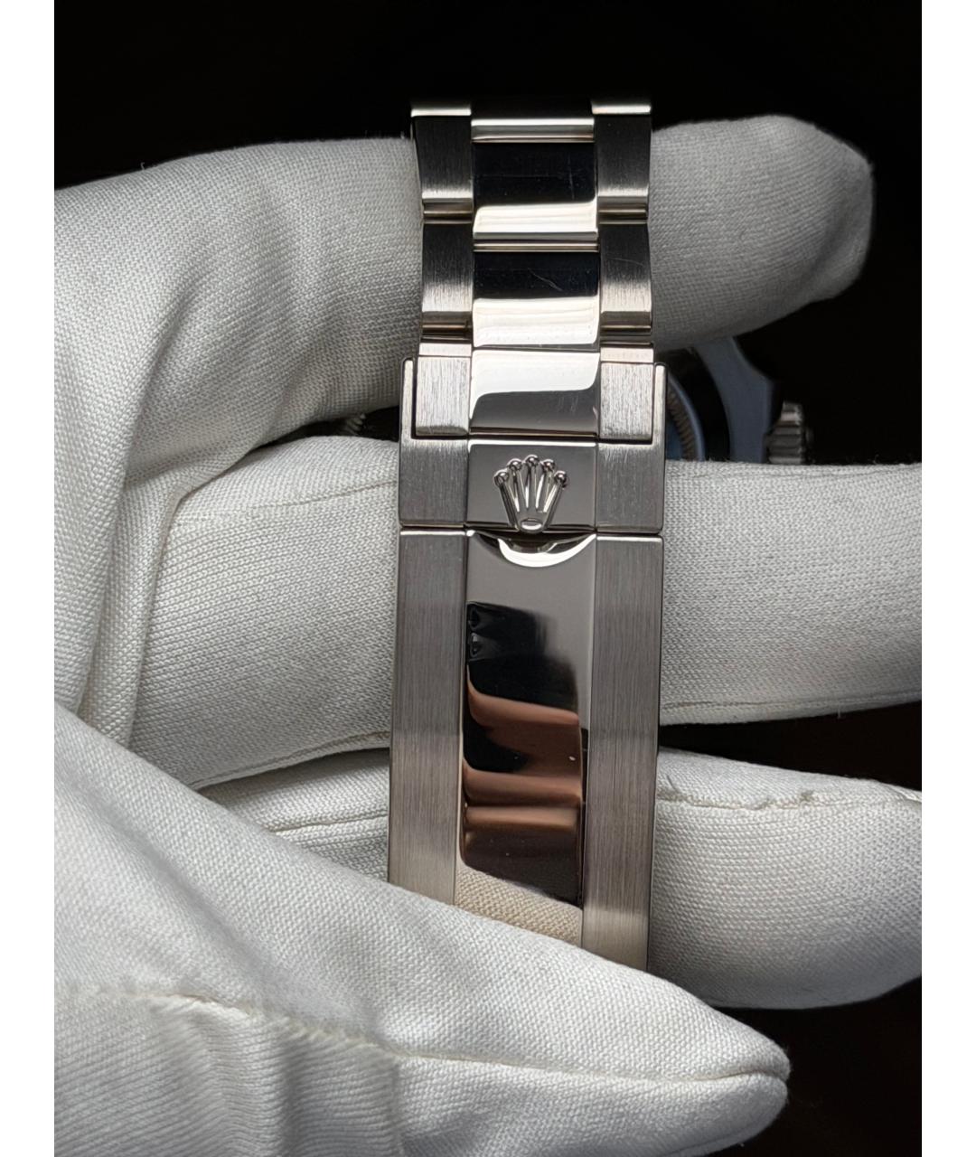 ROLEX Черные часы из белого золота, фото 9