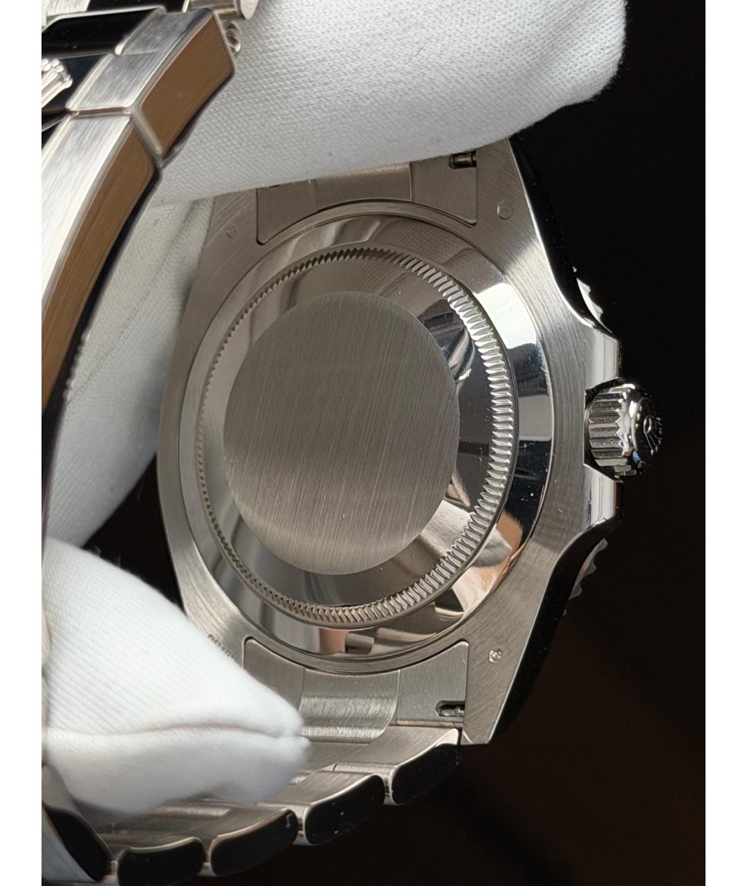 ROLEX Черные часы из белого золота, фото 8