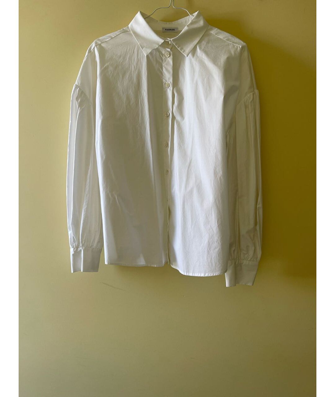 P.A.R.O.S.H. Белая хлопковая рубашка, фото 6