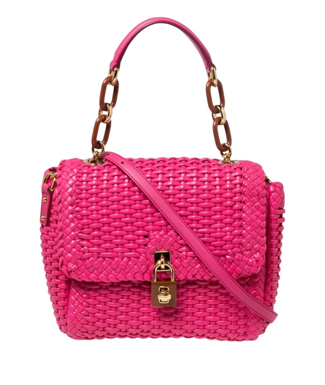 DOLCE&GABBANA Розовая сумка с короткими ручками, фото 1