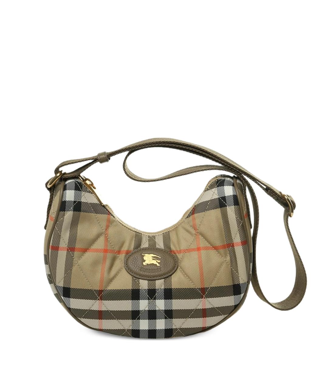 BURBERRY Бежевая синтетическая сумка через плечо, фото 1
