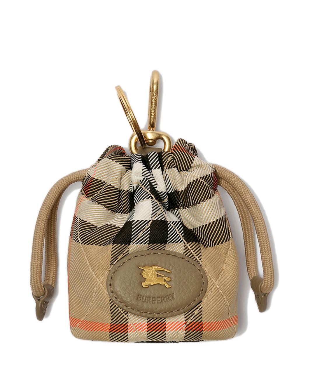 BURBERRY Бежевый брелок, фото 3