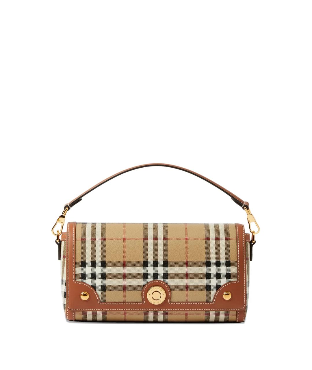 BURBERRY Бежевая канва сумка через плечо, фото 1