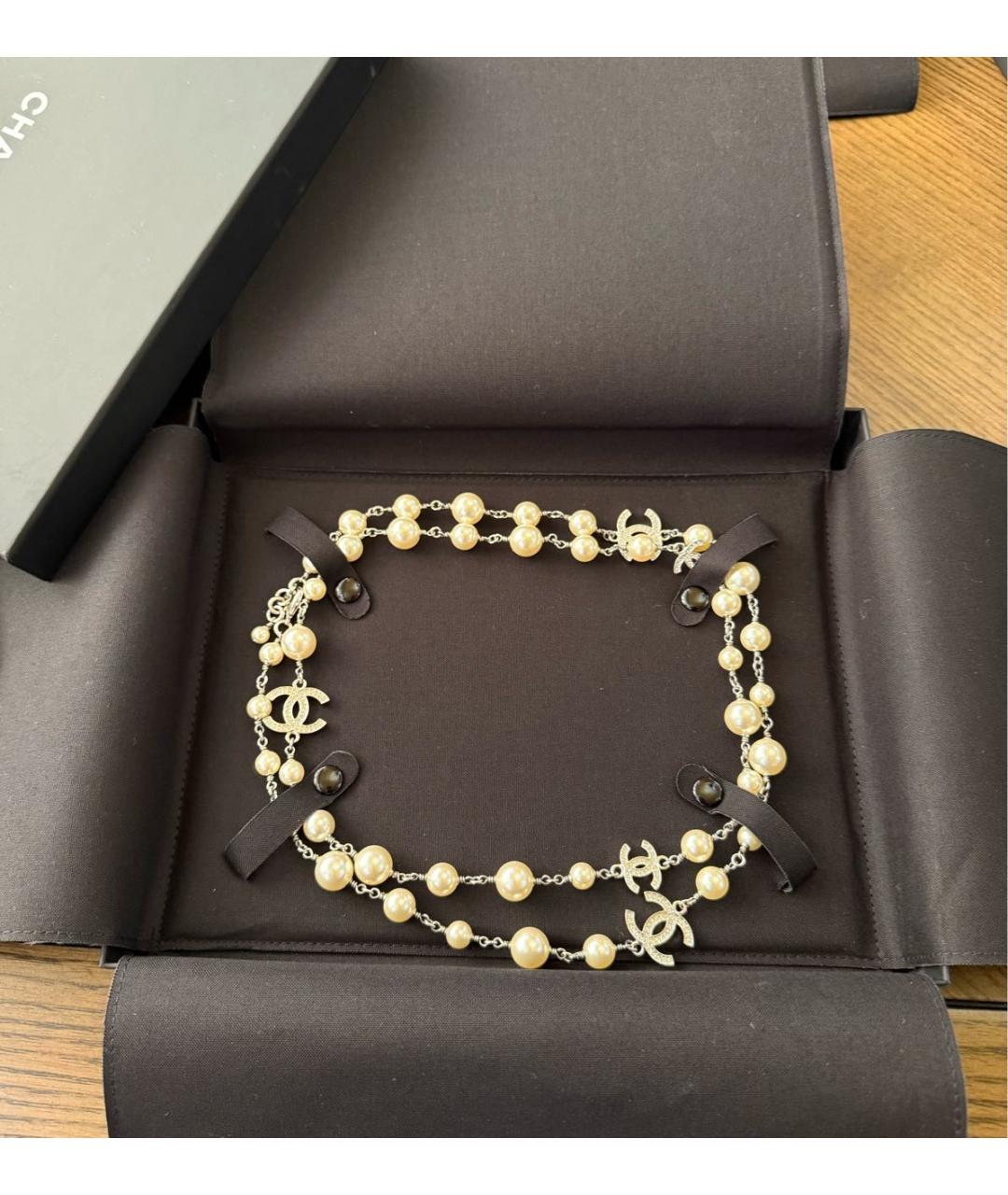 CHANEL Бежевое колье, фото 3