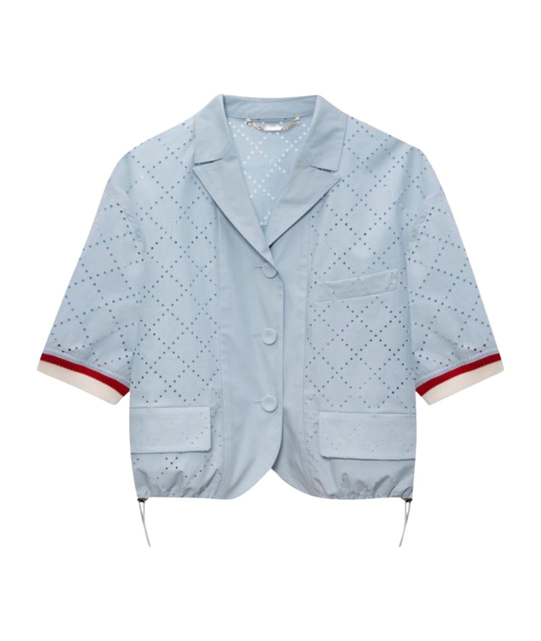 FENDI Голубая хлопковая рубашка, фото 1