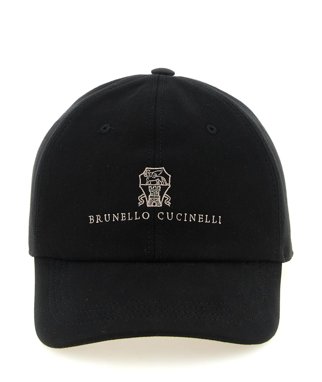 BRUNELLO CUCINELLI Черная хлопковая кепка/бейсболка, фото 1