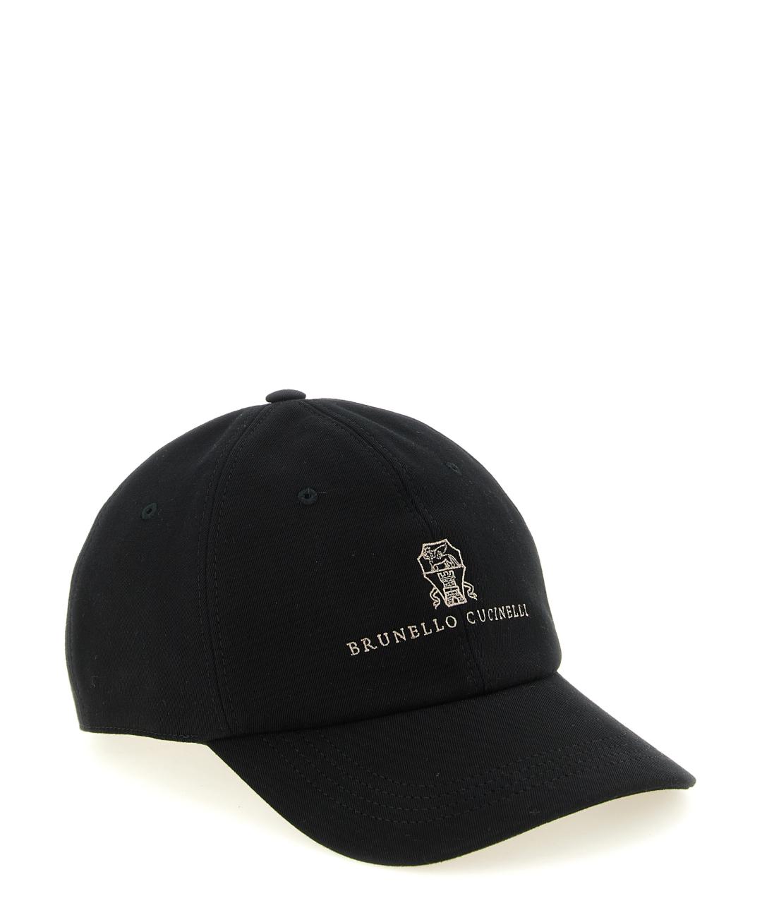 BRUNELLO CUCINELLI Черная хлопковая кепка/бейсболка, фото 2