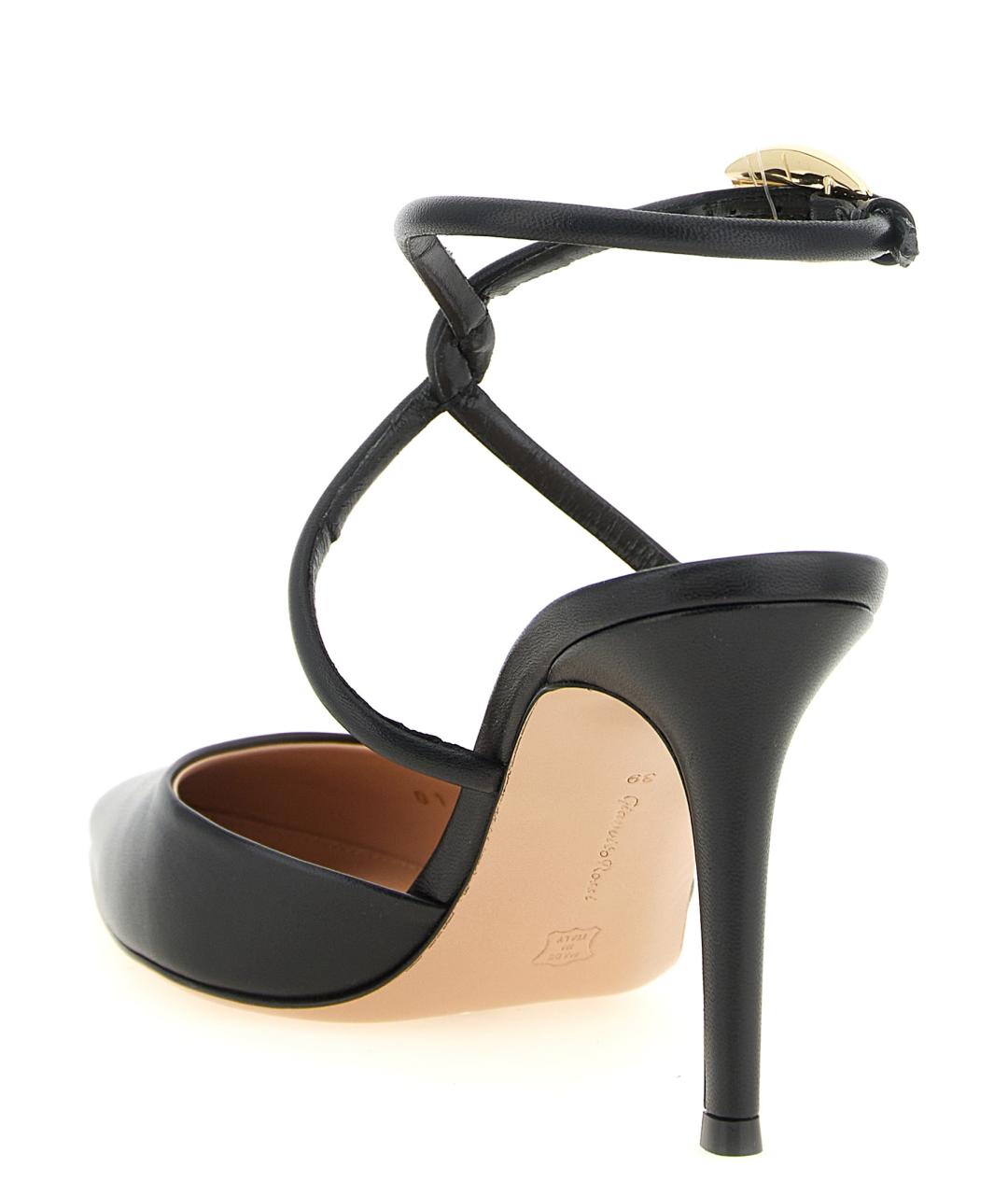 GIANVITO ROSSI Черные кожаные туфли, фото 3