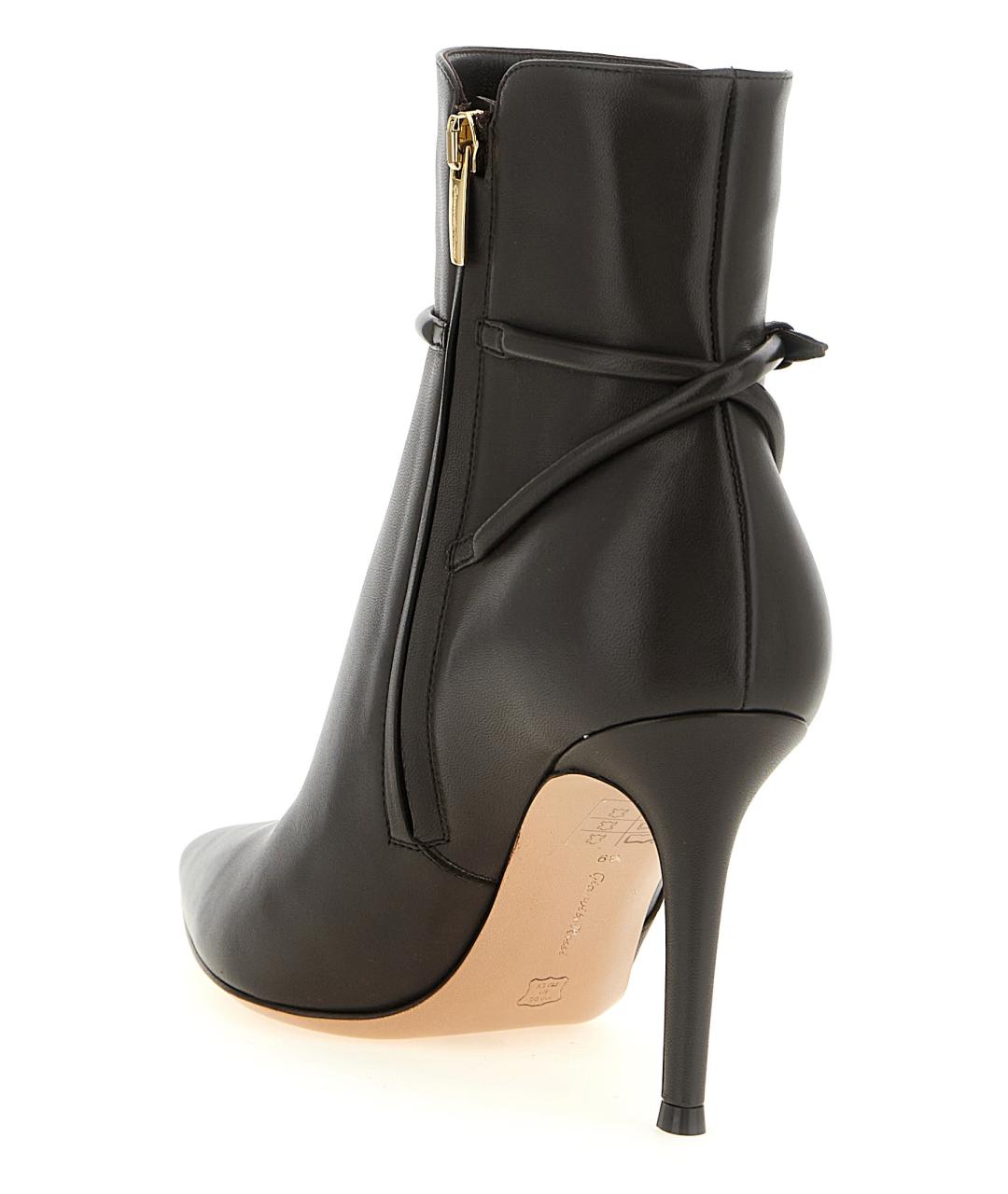 GIANVITO ROSSI Коричневые кожаные ботильоны, фото 3