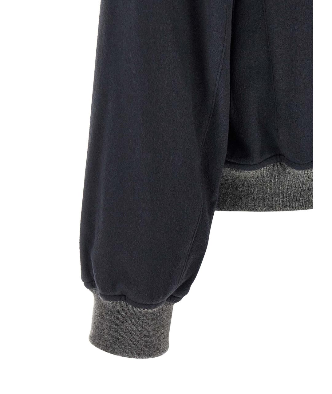 BRUNELLO CUCINELLI Темно-синяя кашемировая куртка, фото 4