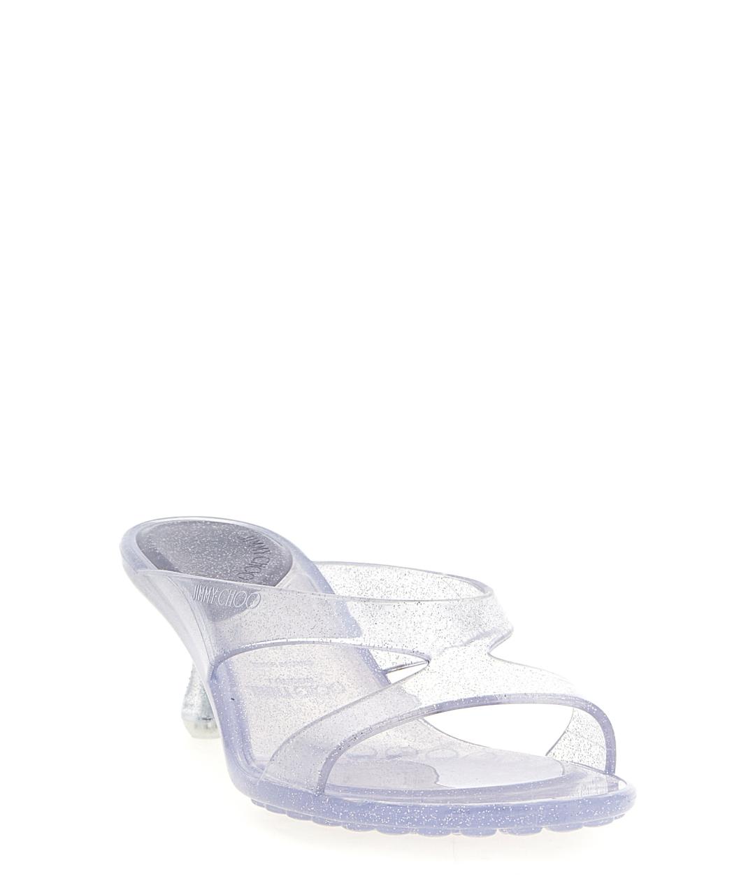 JIMMY CHOO Прозрачные резиновые мюли, фото 2