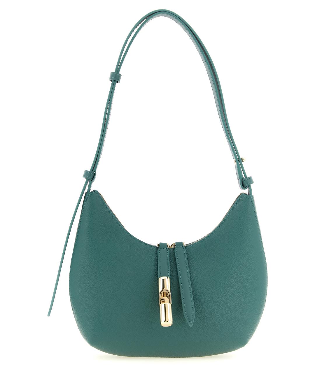 FURLA Зеленая кожаная сумка через плечо, фото 1