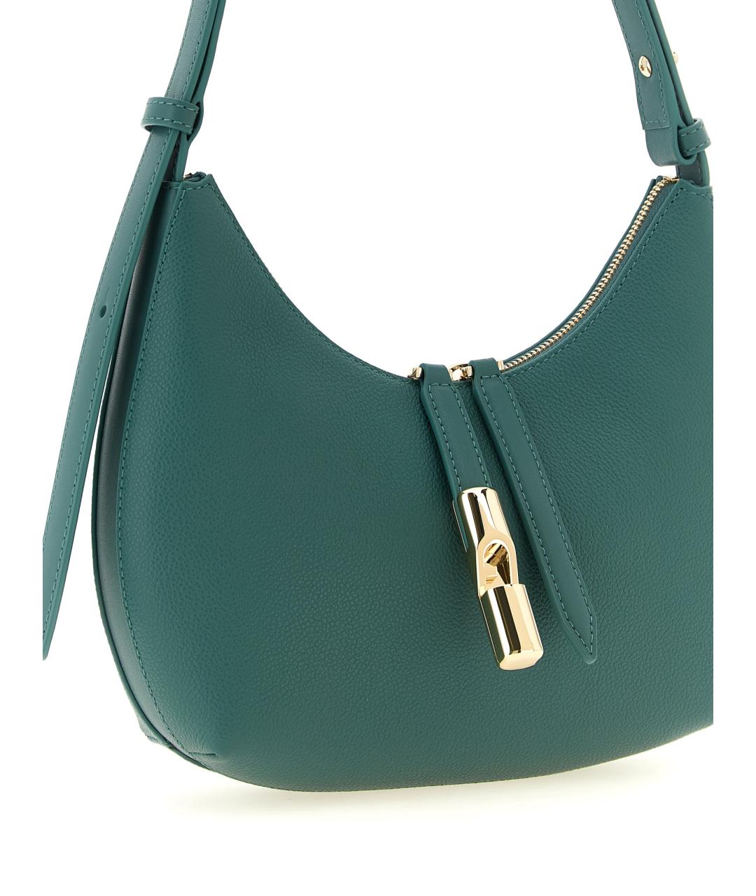 FURLA Зеленая кожаная сумка через плечо, фото 3